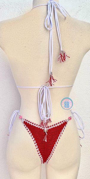 Hello Kitty Crochet Bikini : Women Swimwear Fuchsia