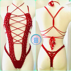 Acapulco Red Crochet Bikini