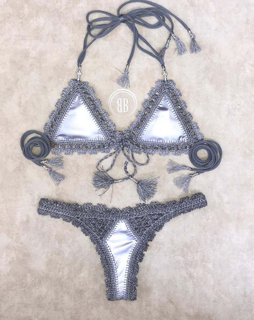 Mirror crochet bikini
